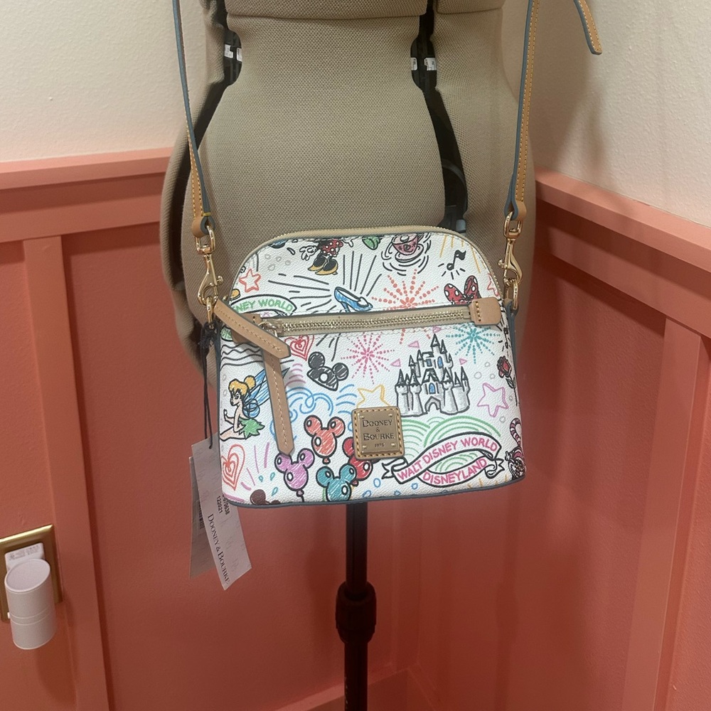 Dooney & Bourke Disney Colorful Print Crossbody Bag - Picture 2 of 8